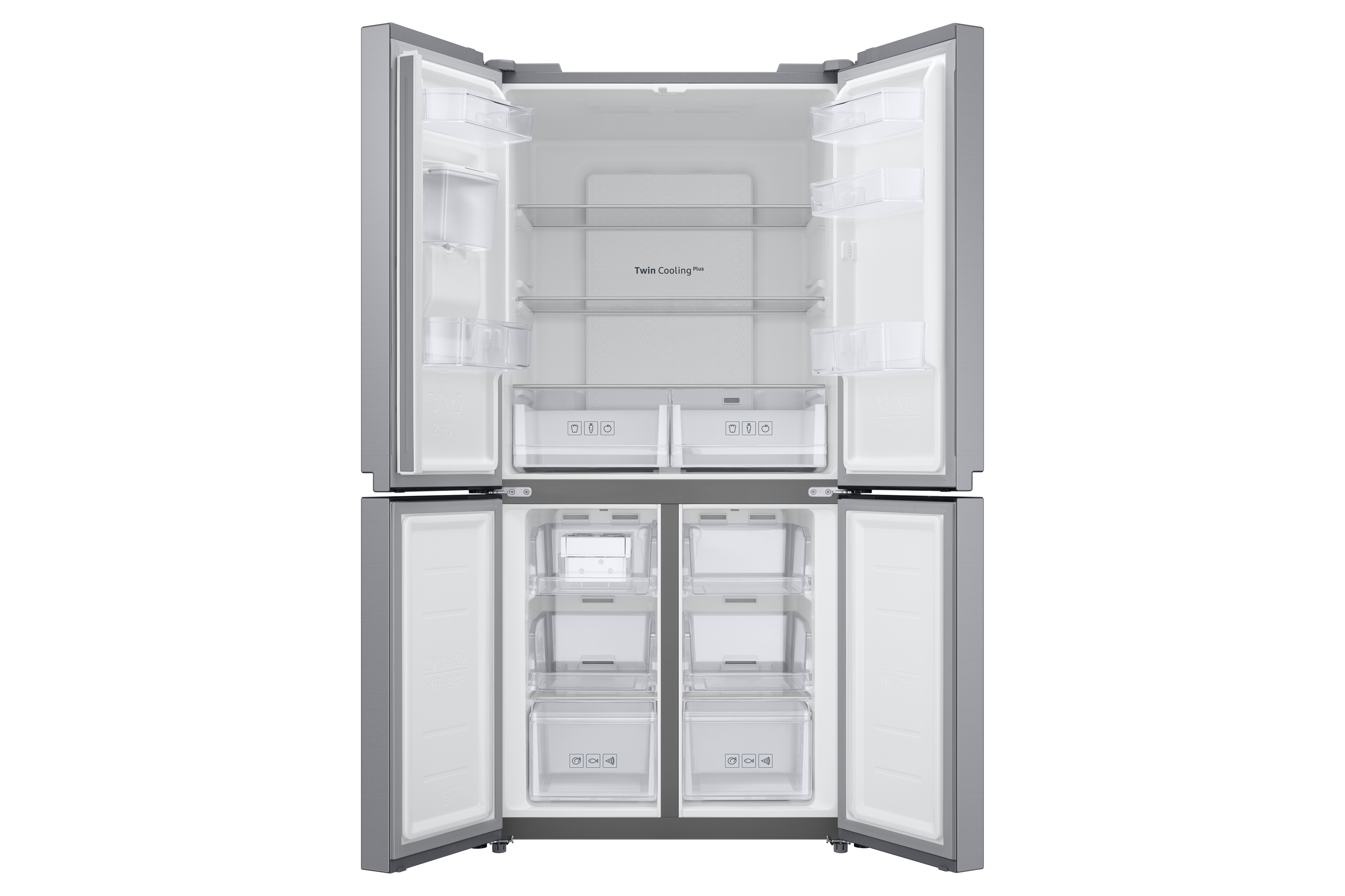 Samsung French Door Refrigerator 488L Silver Buy Online Heathcotes